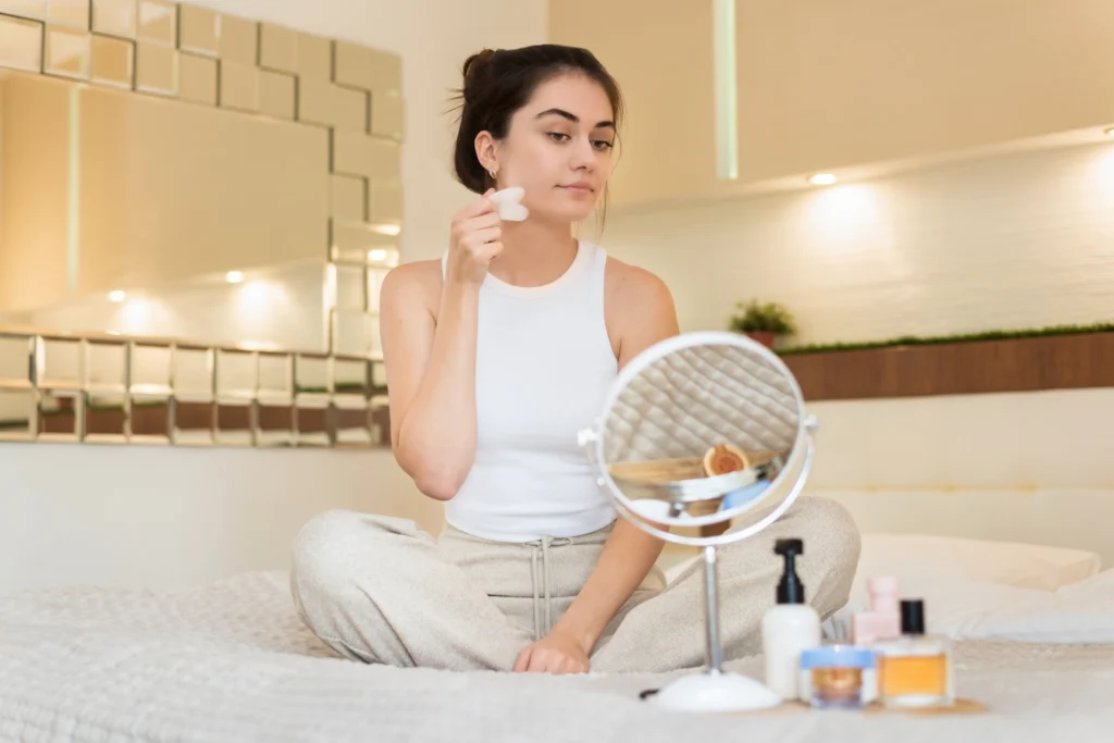 Morning skincare routine for glowing skin in USA