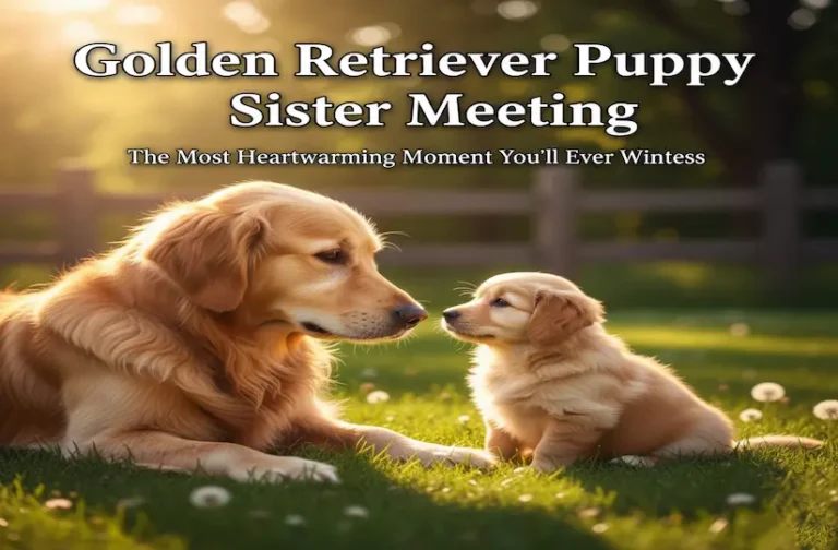 Golden Retriever Puppy Sister Meeting: The Most Heartwarming Moment You’ll Ever Witness