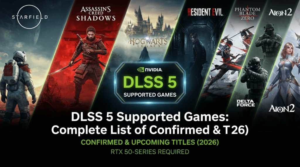 DLSS 5 Supported Games: Complete List of Confirmed & Upcoming Titles (2026)