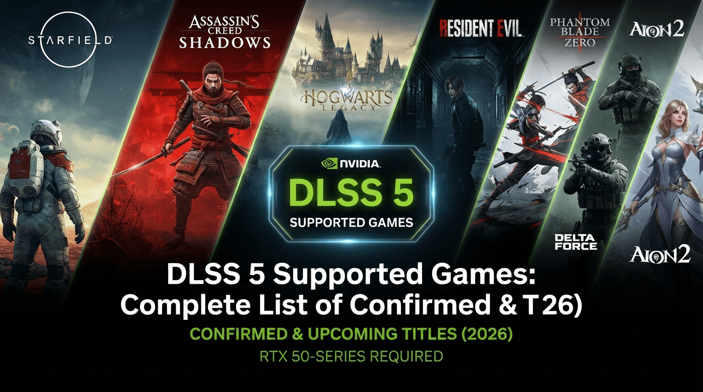 DLSS 5 Supported Games: Complete List of Confirmed & Upcoming Titles (2026)