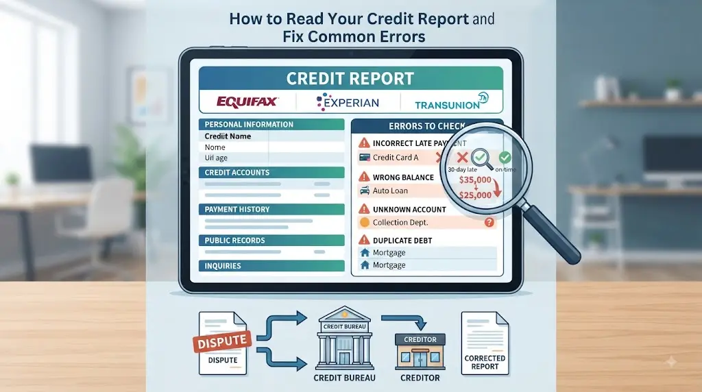How to Read Your Credit Report and Fix Common Errors