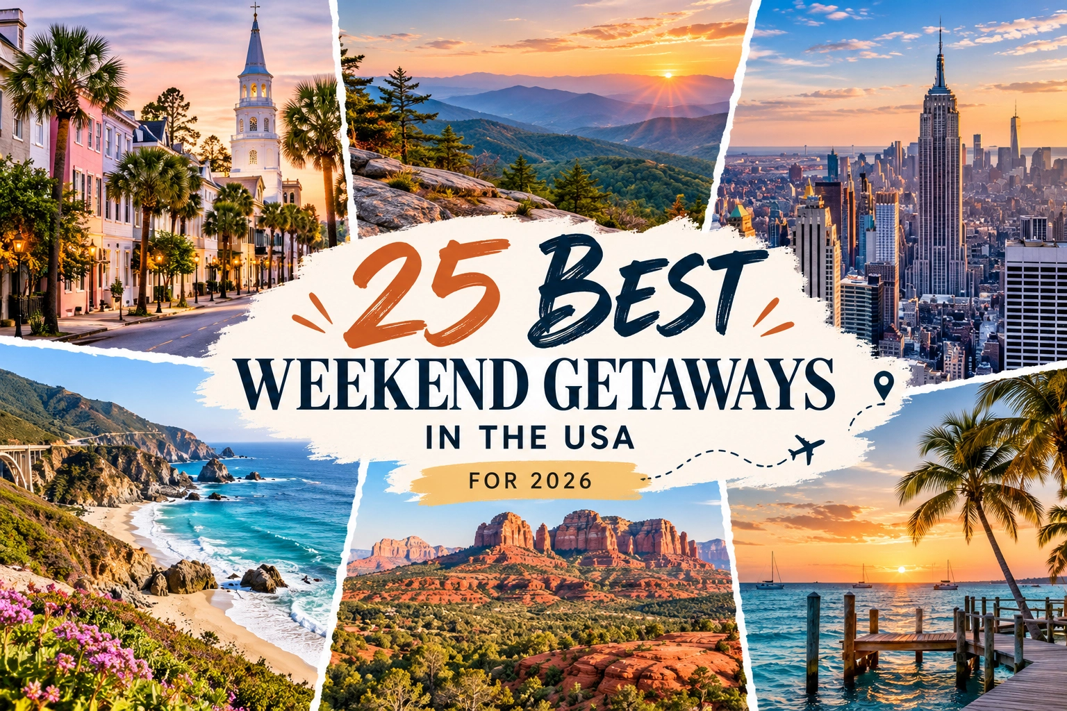 25 Best Weekend Getaways in the USA for 2026